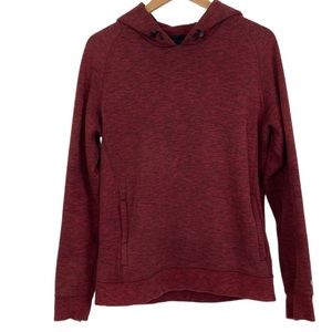 AEO Dark Red Spacedye Hoodie
